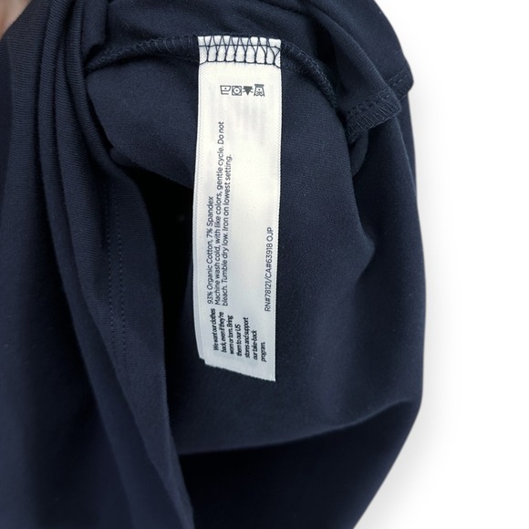 Eileen Fisher NWT V-Neck Shift Dress Sleeveless Casual‎ Comfy Navy Blue XS/TP - Picture 8 of 9